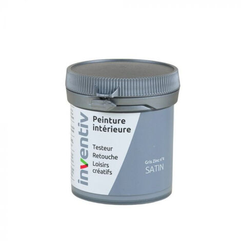 Testeur Peinture Intérieure Satin Gris Zinc 4 - INVENTIV - 0,08L