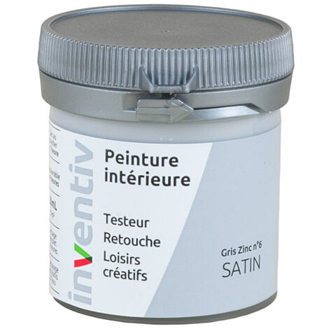 Testeur Peinture Intérieure Satin Gris Zinc 6 - INVENTIV