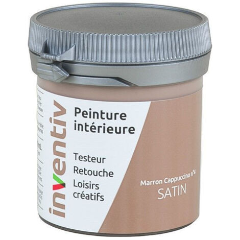 Testeur Peinture Intérieure Satin Marron Cappuccino 4 - INVENTIV