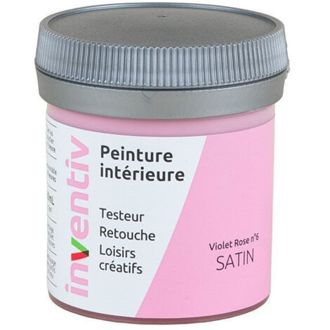 Testeur Peinture Intérieure Satin Violet Rose 6 - INVENTIV