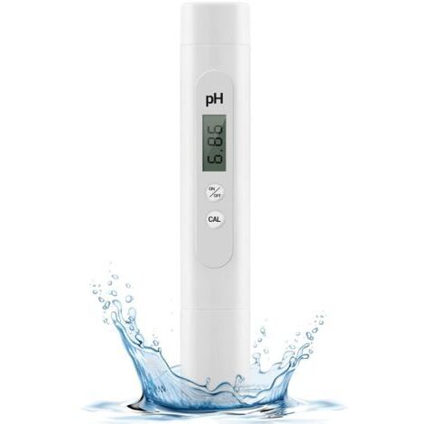 Testeur pH Électronique Plage de 0 à 14 pH, Haute Précision pour Piscine, Aquarium, Eau Potable