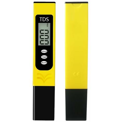 Testeur PH Mètre Électronique 3-en-1, Mesure Ph & TDS & EC Température Testeur de qualité de l'eau, Écran LCD et Précision de Lecture, pour l'eau Potable, Aquariums, Hydroponie, Piscines Macaron