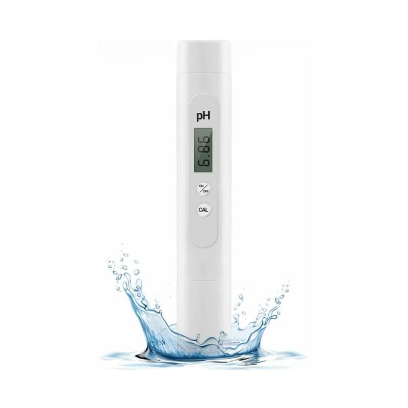 Testeur ph Mètre Électronique, Plage de Mesure de 0 à 14 pH, Testeur pH Piscine de Haute Précision, pH Metre pour Piscine, Aquarium, Eau Potable