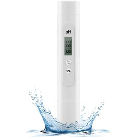 Testeur PH Mètre Électronique, Plage de Mesure de 0 à 14 pH, Testeur pH Piscine de Haute Précision, pH Metre pour Piscine, Aquarium, Eau Potable