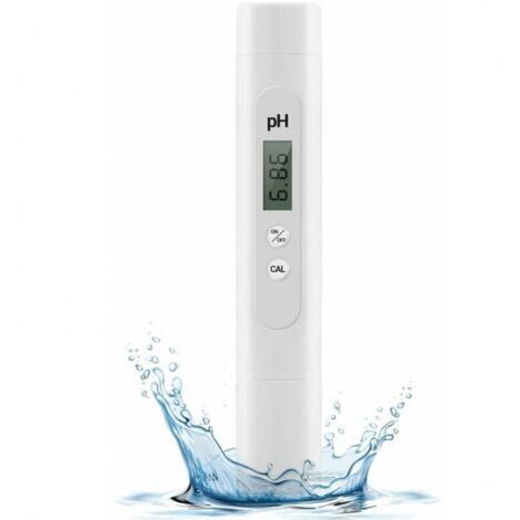 Testeur PH Mètre Électronique, Plage de Mesure de 0 à 14 pH, Testeur pH Piscine de Haute Précision, pH Metre pour Piscine, Aquarium, Eau Potable
