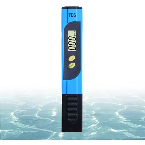 VISNAR Testeur pH Mètre Électronique, TDS&EC Mètre Température, 4 en 1  Testeur de Qualité de l'eau avec Écran LCD, Auto-Calibration, Test pour
