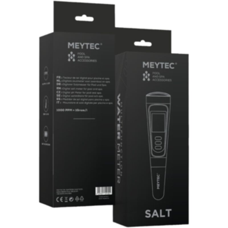 Meytec - Testeur électronique de sel pour piscine + capteur de température