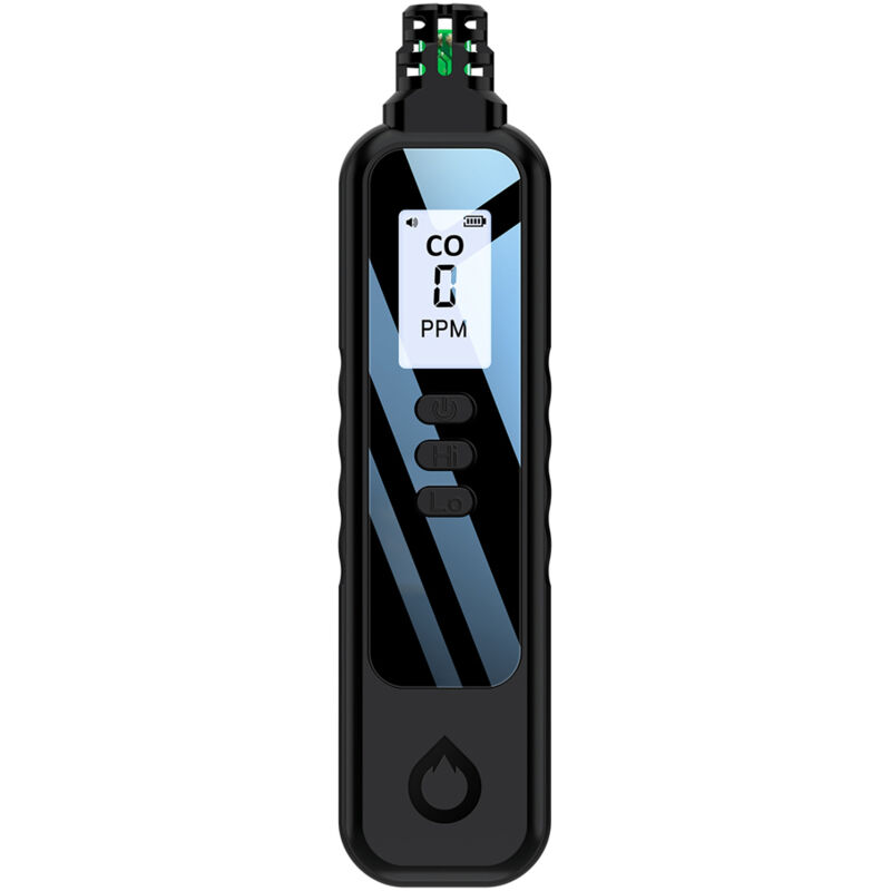 Testeur portable co avec capteur électrochimique, écran lcd 1,1 pouce, détecteur de monoxyde de carbone avec alarme sonore et lumineuse, rappel
