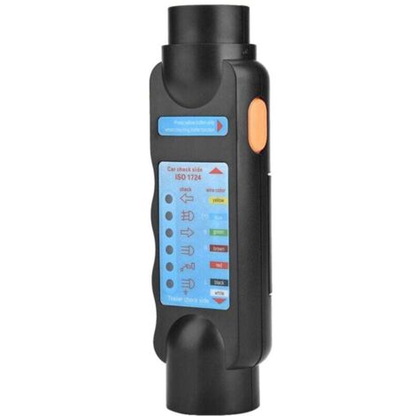 Testeur Remorque 7 Broches, 12V Testeur Feux Remorque Câble Câblage Circuit Outils de Diagnostic, pour Caravan RV Voiture