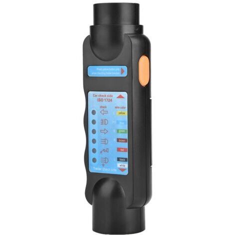Testeur Remorque 7 Broches, 12V Testeur Feux Remorque Câble Câblage Circuit Outils de Diagnostic, pour Caravan RV Voiture