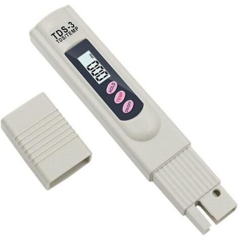 Testeur TDS Qualité d'Eau LCD   Moniteur Numérique pour Mesure de Pureté de l'Eau, Idéal pour Piscine, Spa, Hydroponique
