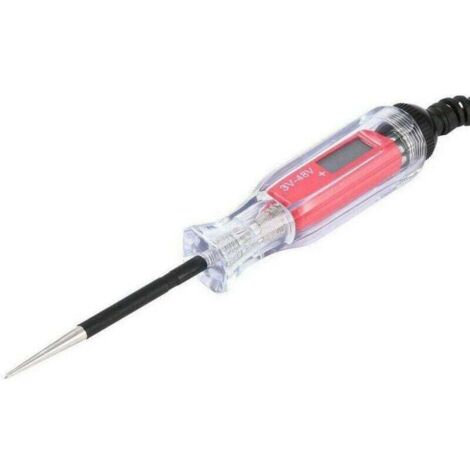 Testeur Tension Numérique 3-48V Circuit Électrique Détection LCD Voiture Camion Remorque