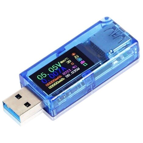 Testeur USB Multimètre 3.0 Testeur de tension USB 3.7-30V 0-4A Testeur de courant et de tension numérique USB Voltmètre