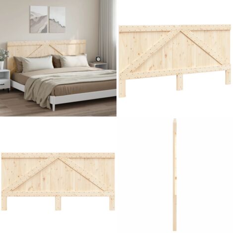 Testiera 200x104 cm in Legno Massello di Pino - Testiera per letto - Testiera in pino