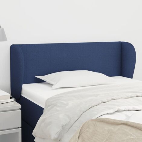 Testiera ad Orecchio Blu 93x23x78/88 cm in Tessuto vidaXL