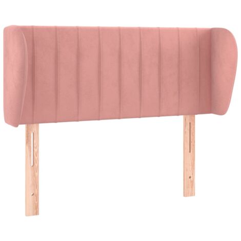 Testiera ad Orecchio Rosa 83x23x78/88 cm in Velluto vidaXL