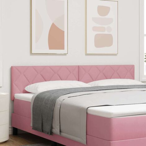 Testiera con testiera Rosa 180 cm Velluto vidaXL