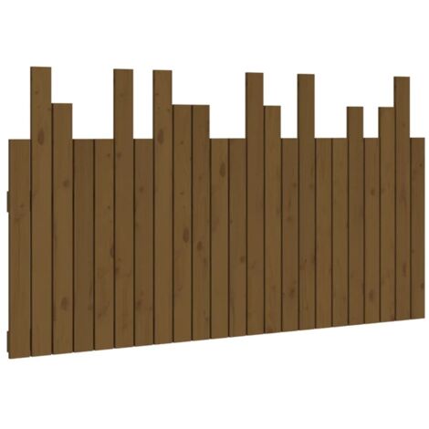 Testiera da Parete Ambra 146,5x3x80cm in Legno Massello di Pino vidaXL