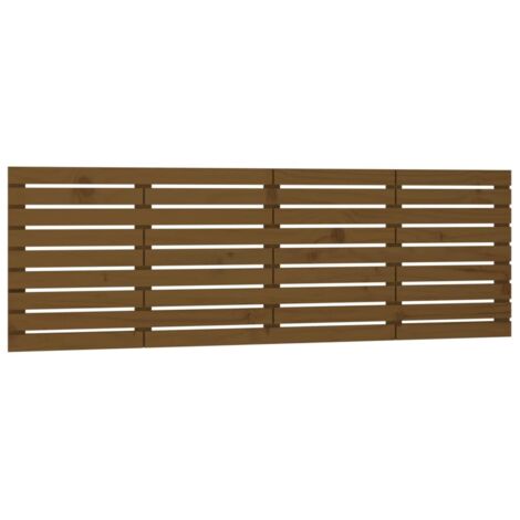 Testiera da Parete Ambra 166x3x63 cm in Legno Massello di Pino vidaXL