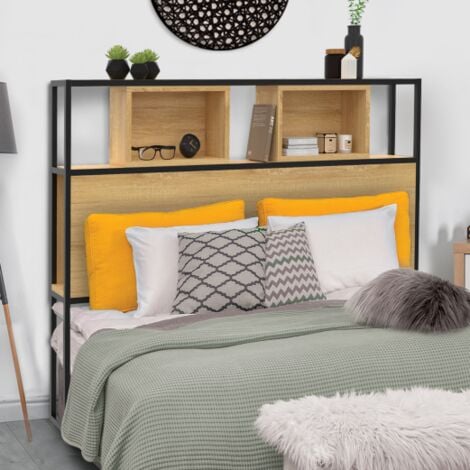 IDMARKET Testiera di design industriale DETROIT 165 CM