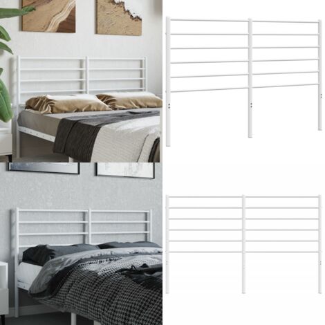 Testiera di Ricambio in Metallo Bianco 120 cm - Testiera in acciaio - Testiera per letto