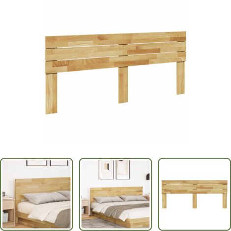 Testiera in legno massello -  Testiera 200 cm in Legno Massello di Rovere