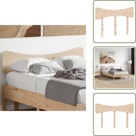Testiera in legno massello - vidaXL Testiera 120 cm in Legno Massello di Pino - Testiera per camera da letto