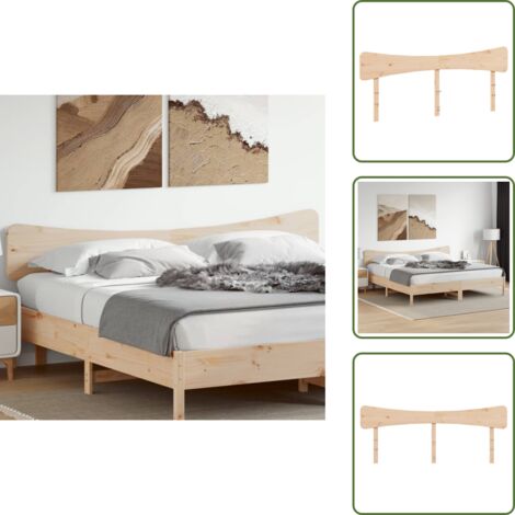 Testiera in legno massello - vidaXL Testiera 200 cm in Legno Massello di Pino - Testiera per camera da letto