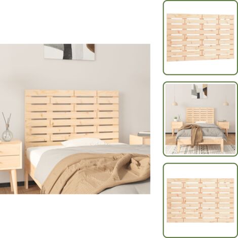 Testiera in legno massello - vidaXL Testiera da Parete 81x3x63 cm in Legno Massello di Pino - Testiera da letto