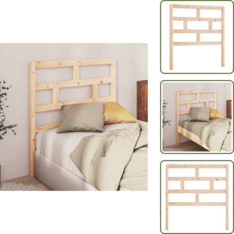 Testiera in legno massello - vidaXL Testiera per Letto 81x4x100 cm in Legno Massello di Pino -