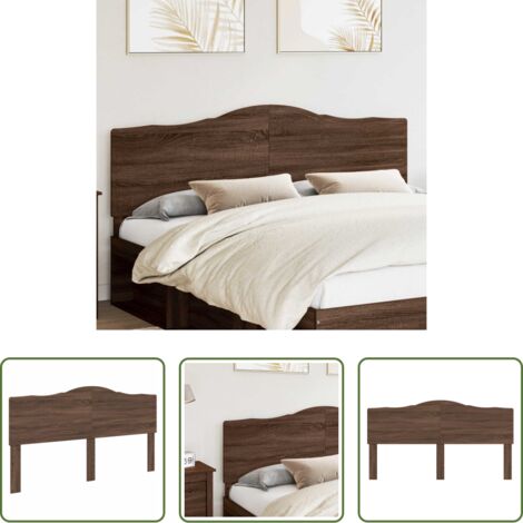 Testiera in legno multistrato -  Testiera Rovere Marrone 180 cm Legno multistrato