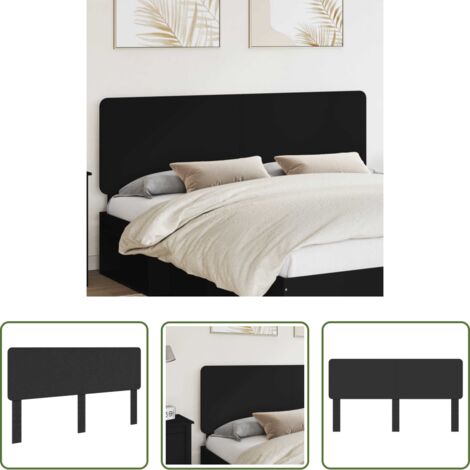 Testiera in legno multistrato -  Testiera Rovere Nero 180 cm Legno multistrato
