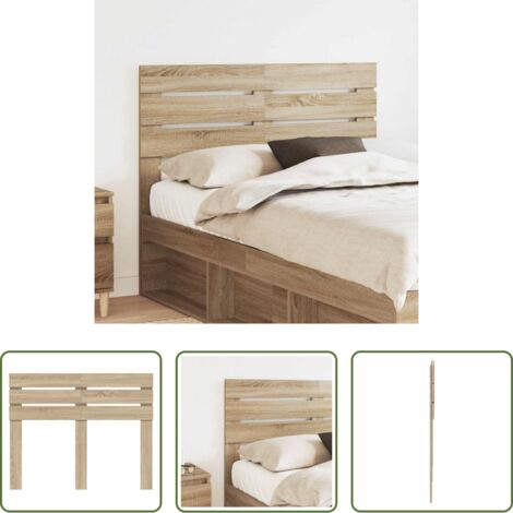 Testiera in legno multistrato -  Testiera Rovere Sonoma 120 cm Legno multistrato