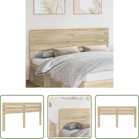 Testiera in legno multistrato -  Testiera Rovere Sonoma 180 cm Legno multistrato