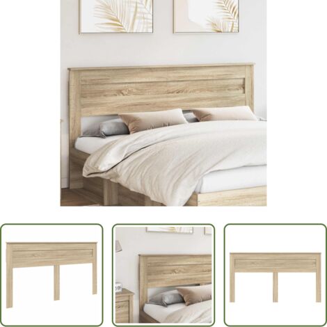 Testiera in legno multistrato -  Testiera Rovere Sonoma 180 cm Legno multistrato