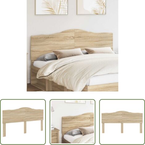 Testiera in legno multistrato -  Testiera Rovere Sonoma 180 cm Legno multistrato