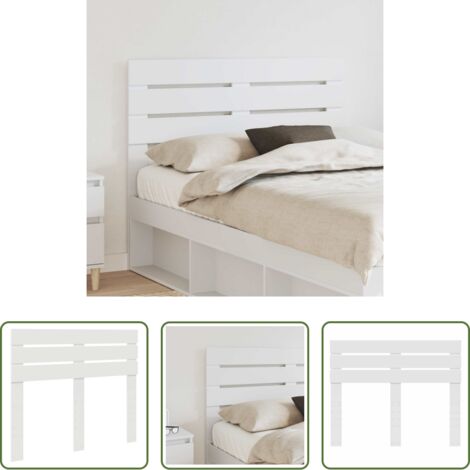 Testiera in legno -  Testiera Bianco 120 cm Legno multistrato