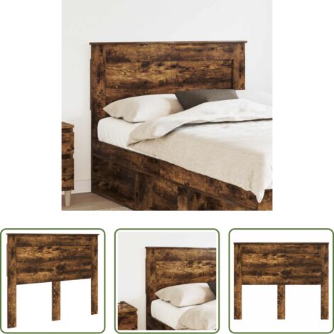 Testiera in legno -  Testiera con testiera Rovere fumé 120 cm Legno multistrato