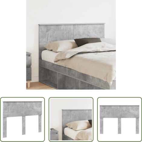 Testiera in legno -  Testiera Grigio cemento 120 cm Legno multistrato
