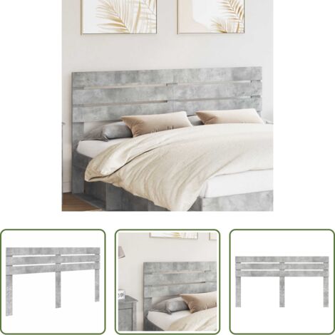 Testiera in legno -  Testiera Grigio cemento 180 cm Legno multistrato