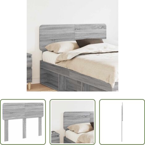 Testiera in legno -  Testiera Grigio Sonoma 120 cm Legno multistrato