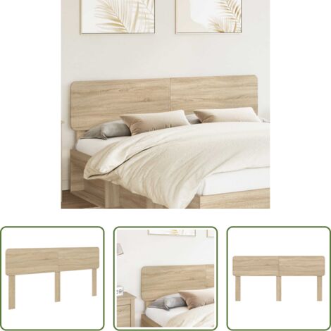 Testiera in legno -  Testiera Rovere Sonoma 180 cm Legno multistrato