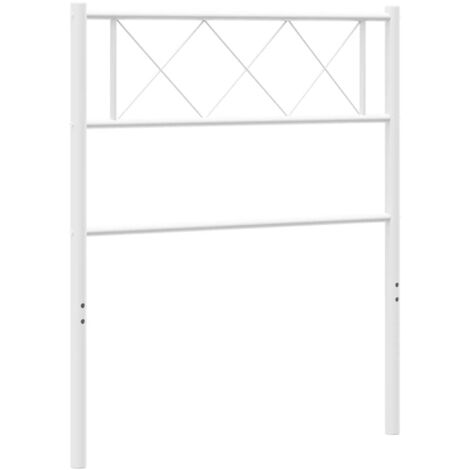 Testiera in Metallo Bianco 100 cm vidaXL