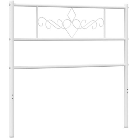 Testiera in Metallo Bianco 107 cm vidaXL
