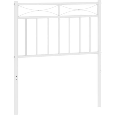 Testiera in Metallo Bianco 75 cm vidaXL