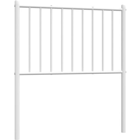 Testiera in Metallo Bianco 75 cm vidaXL