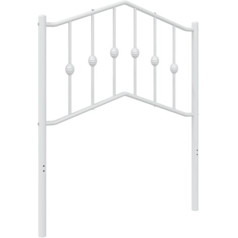Testiera in Metallo Bianco 75 cm vidaXL