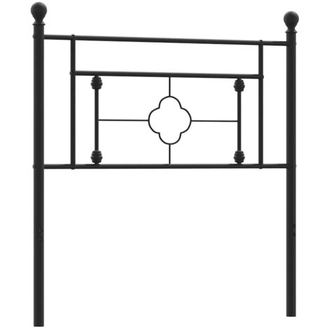 Testiera in Metallo Nero 100 cm vidaXL