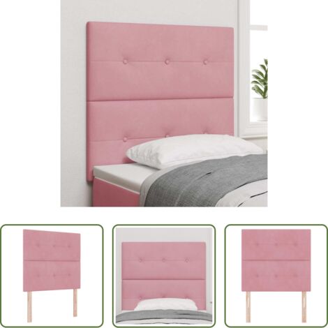 Testiera in Pelle Sintetica -  Testiera Rosa 90 cm Velluto
