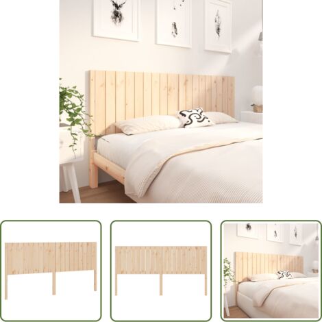Testiera in pino -  Testiera per Letto 185,5x4x100 cm in Legno Massello di Pino